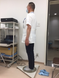 写真2：重心動揺検査