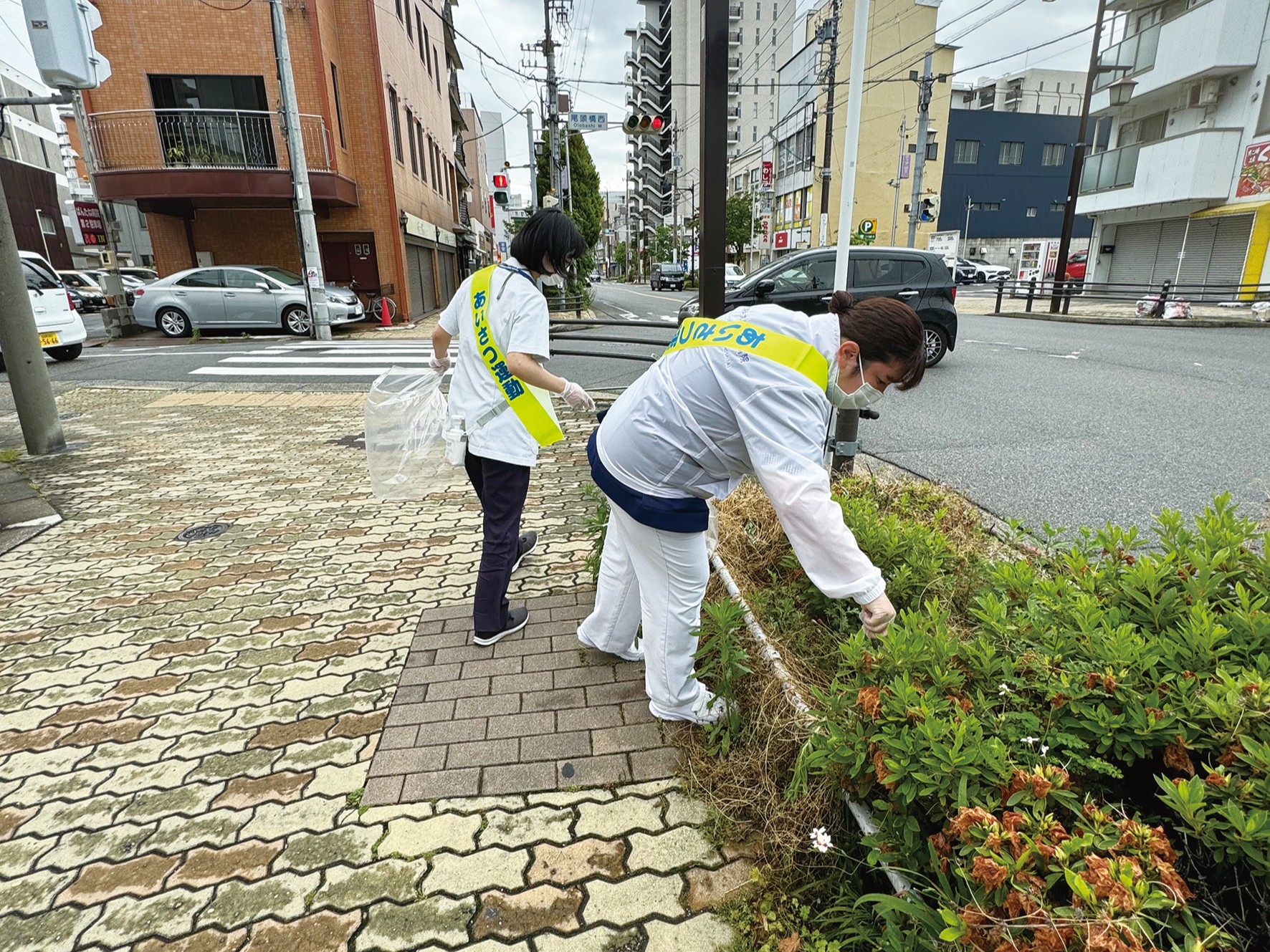 ばんたね病院　地域の美化活動に参加
