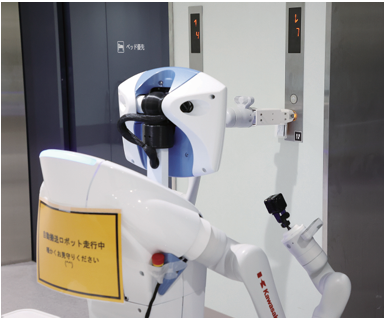 病院内搬送ロボットの実証実験