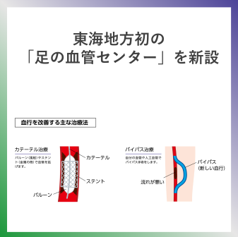 SDG3  東海地方初の「足の血管センター」を新設