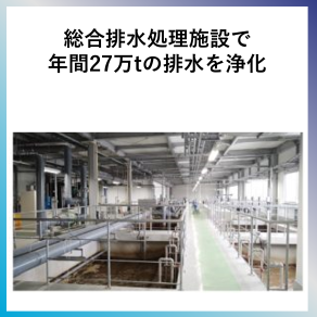 SDG14  総合排水処理施設で年間２７万トンの排水を浄化