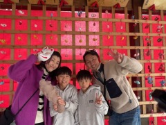 家族旅行の写真