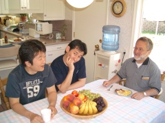 アメリカでのボスとの写真