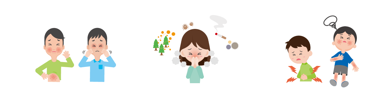 食物アレルギーのイメージ