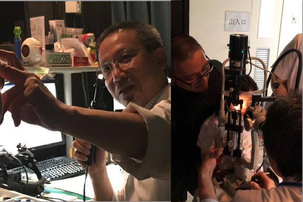 眼科 外来見学（平野耕治教授）