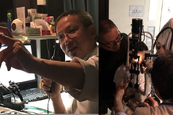 眼科 外来見学（平野耕治教授）