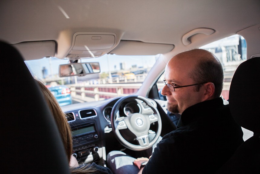 A driver’s gaze shifts rapidly to detect hazards; this study shows talking slows these critical eye movements, risking safety