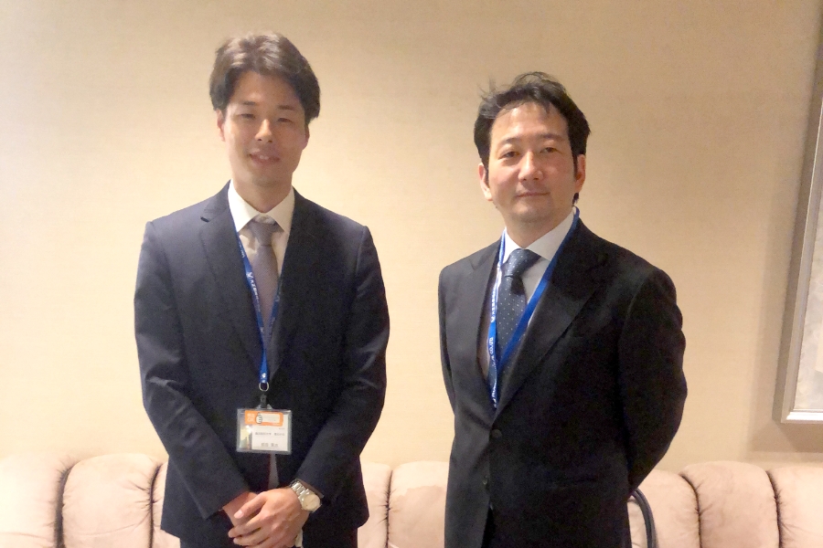 シンポジストに選ばれた前田篤志先生(左)と藤田教授