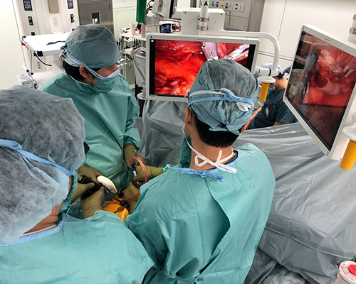 手術中の写真